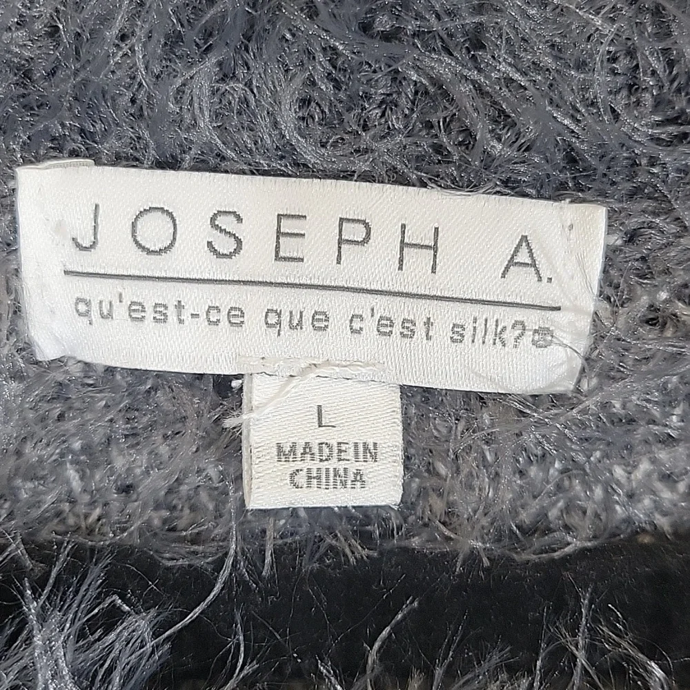 Joseph A. Gray Soft Fuzzy Polka-Dot Sweater  Size Large